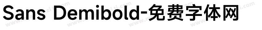 Sans Demibold字体转换